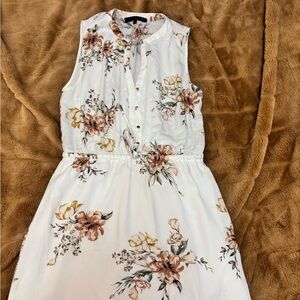 Dynamite White Floral Midi Dress